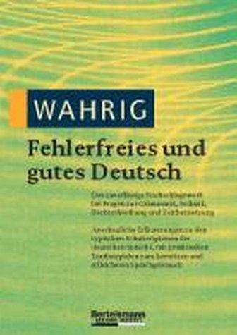 Cover for Wahrig 5. Fehlerfreies und gutes Deutsch.