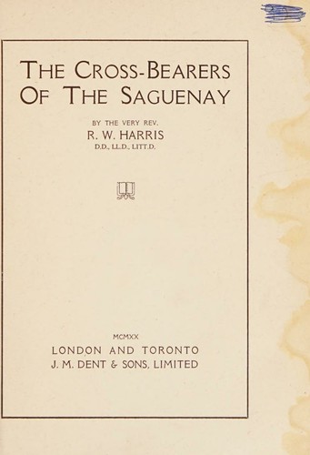 Cover for The cross-bearers of the Saguenay