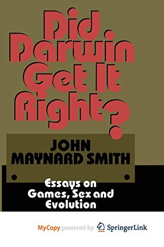 Cover for Did Darwin Get It Right?