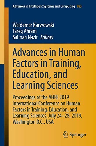 Cover for Advances in Human Factors in Training, Education, and Learning Sciences