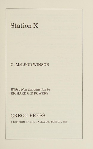 Cover for Station X