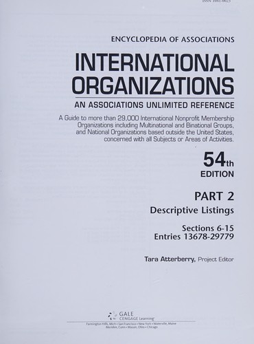 Cover for Encyclopedia of associations