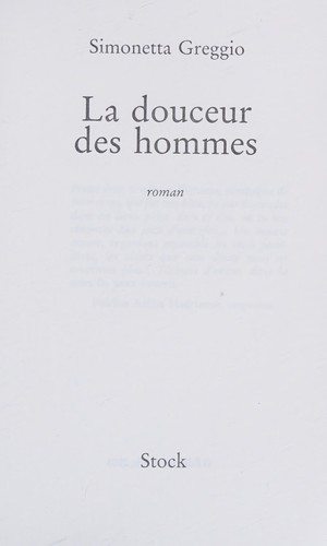 Cover for La douceur des hommes (French Edition)