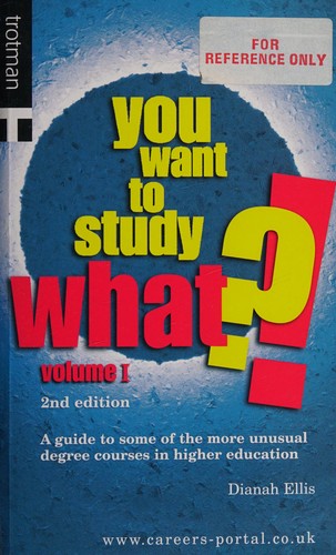 Cover for You want to study what?!