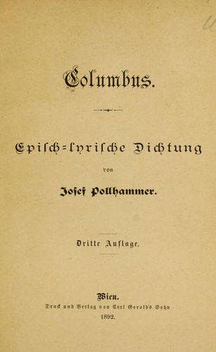 Cover for Columbus