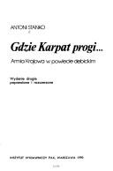 Cover for Gdzie Karpat progi--