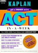 Cover for ACT-In-A-Week
