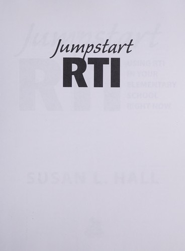 Cover for Jumpstart RTI
