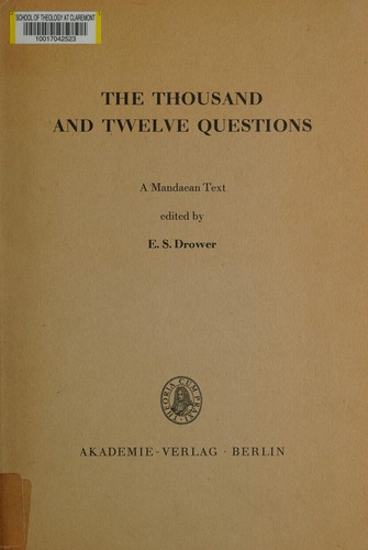 Cover for The thousand and twelve questions