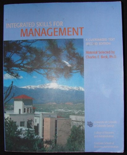 Cover for Integrated Skills for Management (A Customized Text)