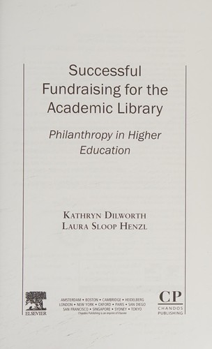 Cover for Successful Fundraising for the Academic Library