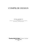 Cover for Compiler Design