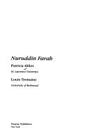 Cover for Nuruddin Farah