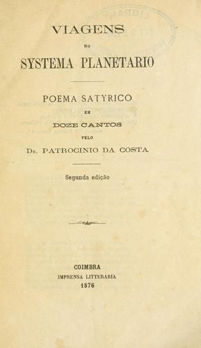 Cover for Viagens no systema planetario