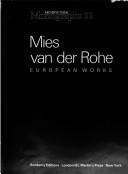 Cover for Mies Van Der Rohe
