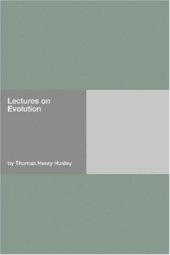 Cover for Lectures on Evolution