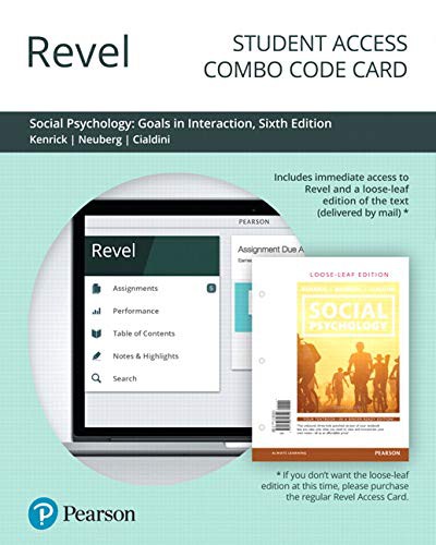 Cover for Revel for Social Psychology