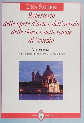 Cover for Repertorio delle opere d'arte e dell'arredo delle chiese e delle scuole di Venezia