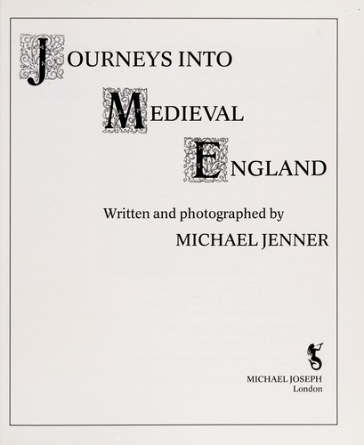 Cover for Journeys into Medieval England