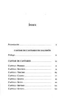 Cover for Cantar de los cantares de Salomón