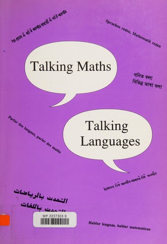 Cover for Talking maths, talking languages