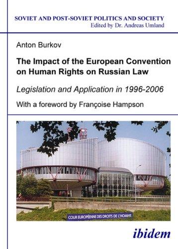 Cover for The Impact of the European Convention on Human Rights on Russian Law