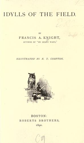 Cover for Idylls of the field
