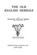 Cover for The old English herbals.