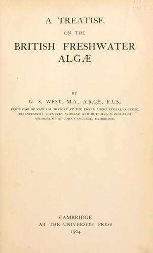 Cover for A treatise on the British freshwater Algae
