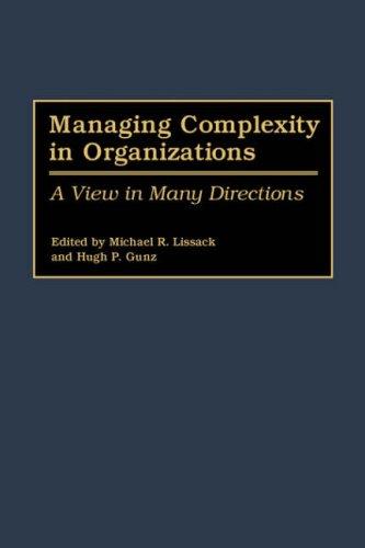 Cover for Managing Complexity in Organizations
