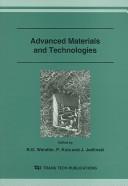 Cover for Advanced materials and technologies