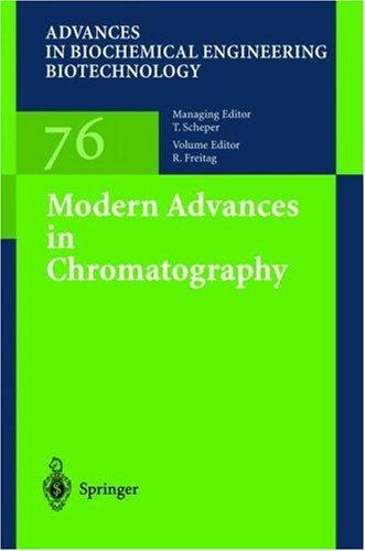 Cover for Modern Advances in Chromatography (Advances in Biochemical Engineering / Biotechnology)