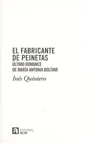 Cover for El fabricante de peinetas
