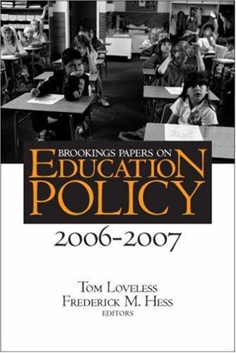 Cover for Brookings Papers on Education Policy 2006-2007 (Brookings Papers on Education Policy) (Brookings Papers on Education Policy)