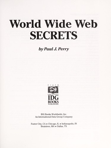 Cover for World Wide Web secrets