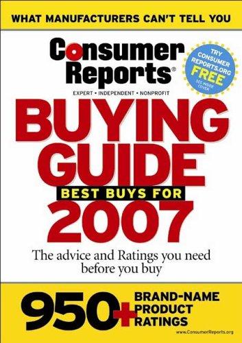 Cover for Buying Guide 2007 (Consumer Reports Buying Guide)