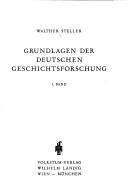Cover for Grundlagen der deutschen Geschichtsforschung.