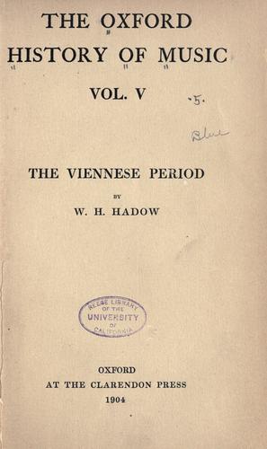 Cover for Viennese period