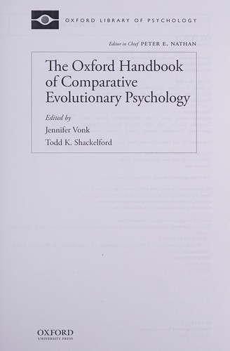 Cover for The Oxford handbook of comparative evolutionary psychology