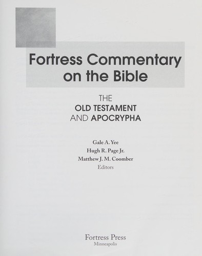 Cover for Fortress Commentary on the Bible