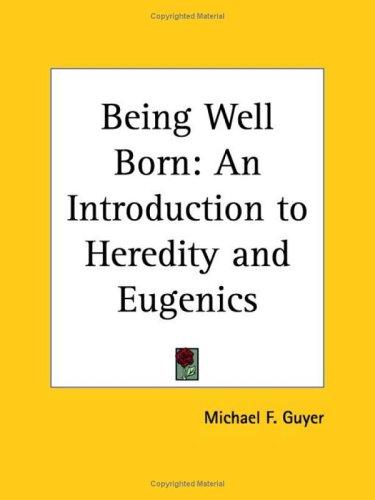 Cover for Being Well Born