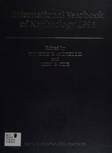 Cover for International Yearbook of Nephrology Dialysis Transplantation 1995 (INTERNATIONAL YEARBOOK NEPHROLOGY)