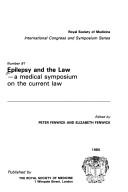 Cover for Epilepsy and the law