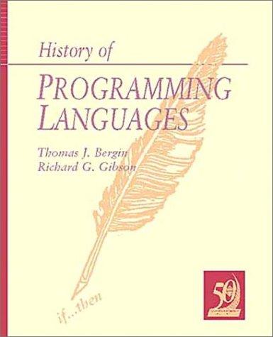 Cover for History of Programming Languages, Volume 2 (ACM Press)