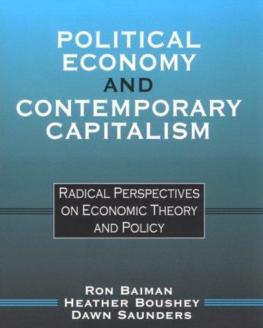 Cover for Political Economy and Contemporary Capitalism