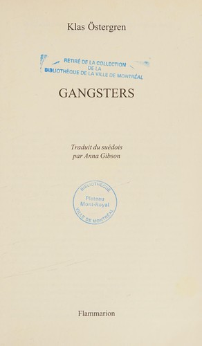 Cover for Gangsters
