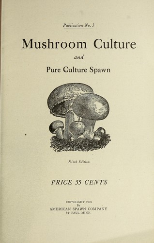 Cover for Mushroom culture and pure culture spawn