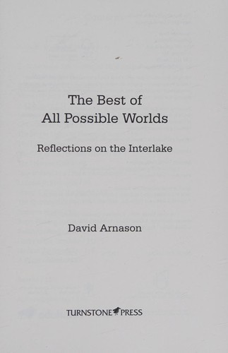 Cover for The best of all possible worlds