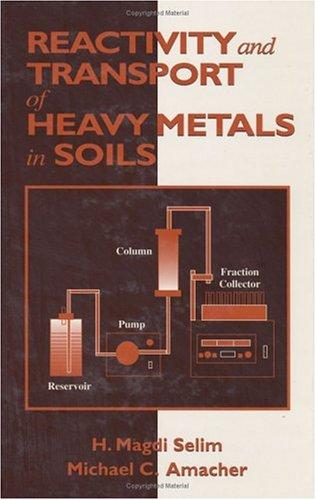 Cover for Reactivity and transport of heavy metals in soils