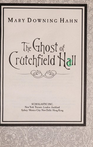 Cover for The ghost of Crutchfield Hall